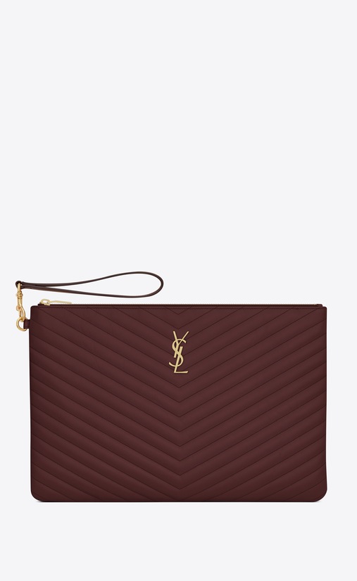 MONOGRAM Porte-documents en cuir matelassé